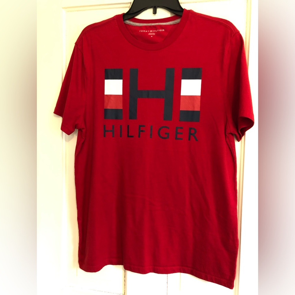 Tommy Hilfiger Bright Red Logo Tee
